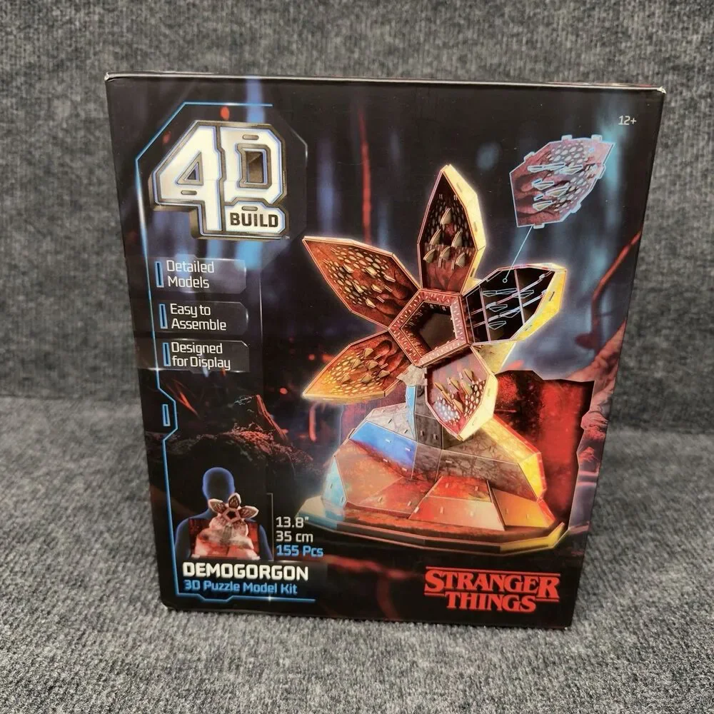 NEW 4D Build Stranger Things Demogorgon 3D Puzzle Model Kit Spin Master Sealed